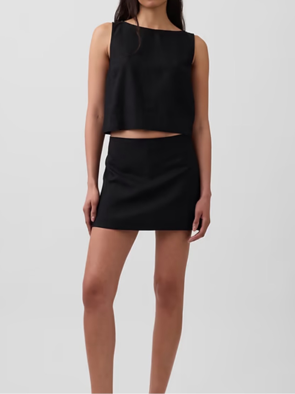 Gap Petite - Linen-Blend Mini Skort - XS - Picture 2 of 6